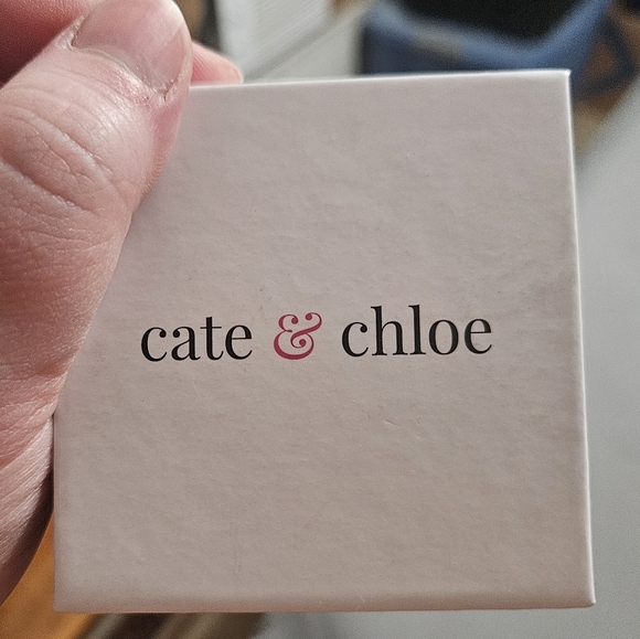 NEW Cate & Chloe Silver Stud Earrings With CZ Stones! - Picture 3 of 3